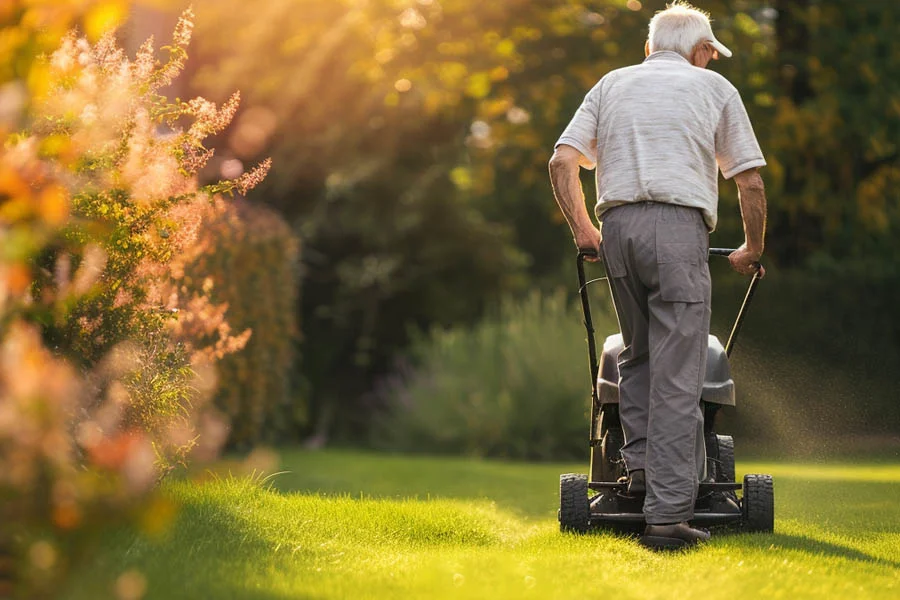 best cordless lawn mower with battery and charger