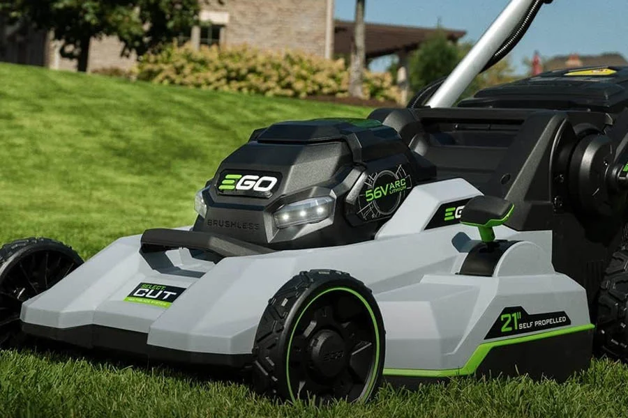 best cordless lawn mower with battery and charger